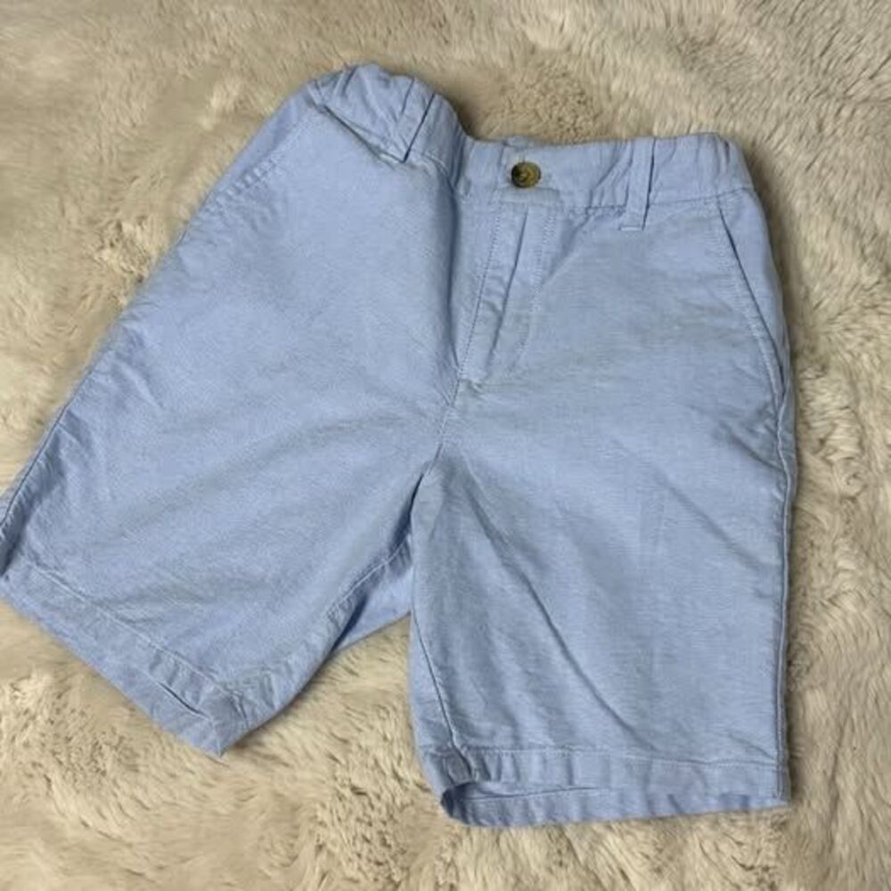 Janie and Jack Boys Light Blue Oxford Shorts Size 8